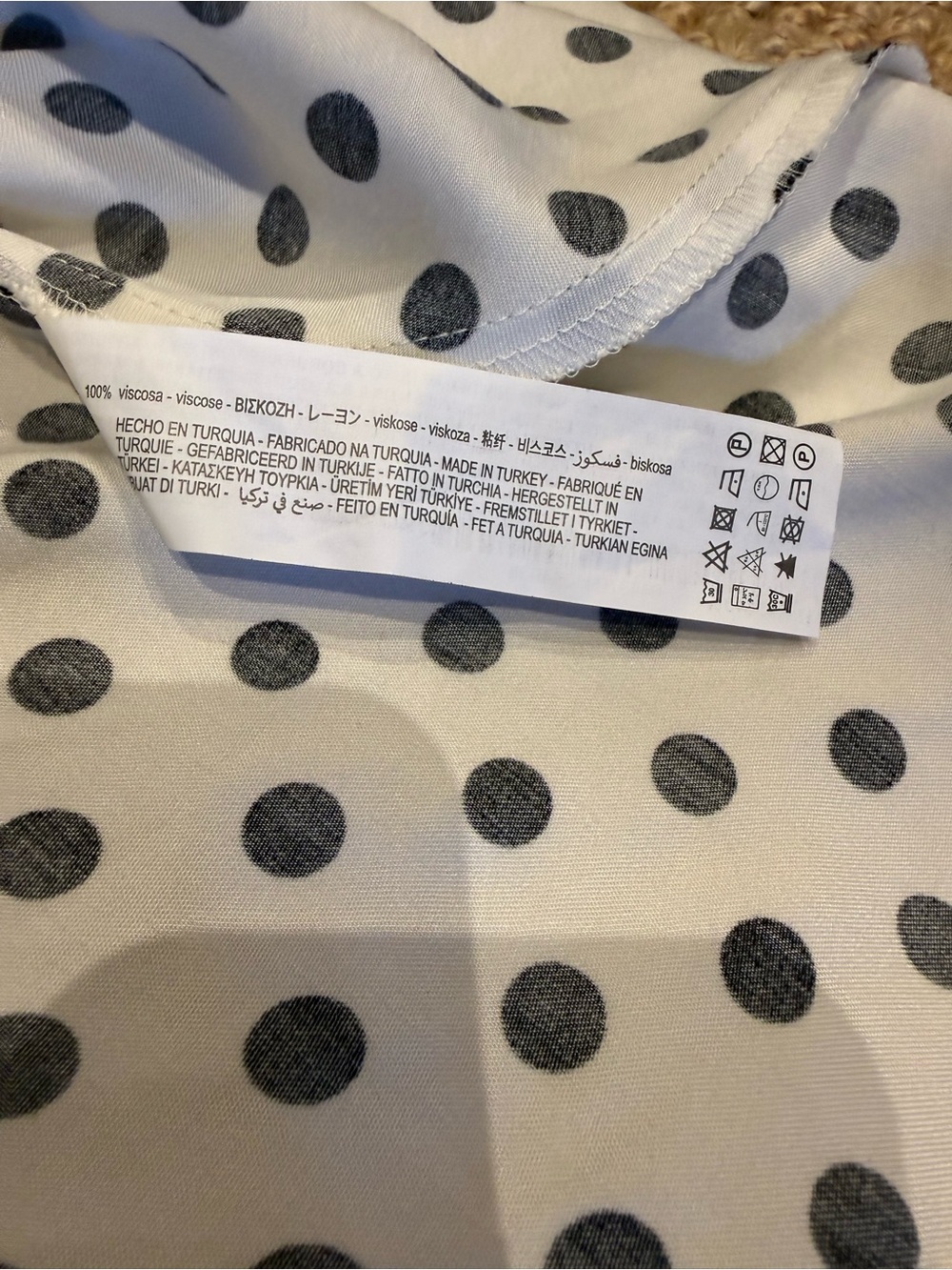 ⚜️ZARA BLACK & WHITE POLKA DOT SATIN SLIP MIDI DRESS NWT SIZE MEDIUM ⚜️ - Picture 9 of 12